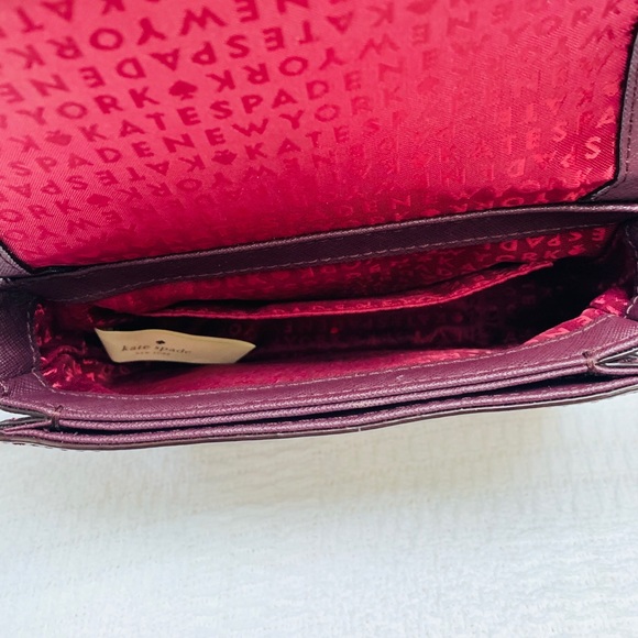 Kate Spade Plum Saffiano Leather Crossbody Bag - Picture 8 of 8